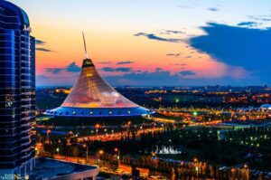 astana at night kazakhstan 1 min